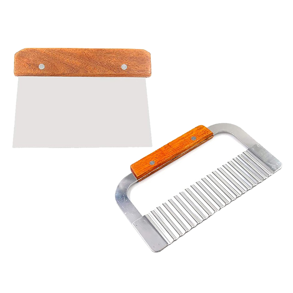 Soap Making Kit For Beginners - 2er-Pack gewellter und gerader Seifenknochenschneider aus