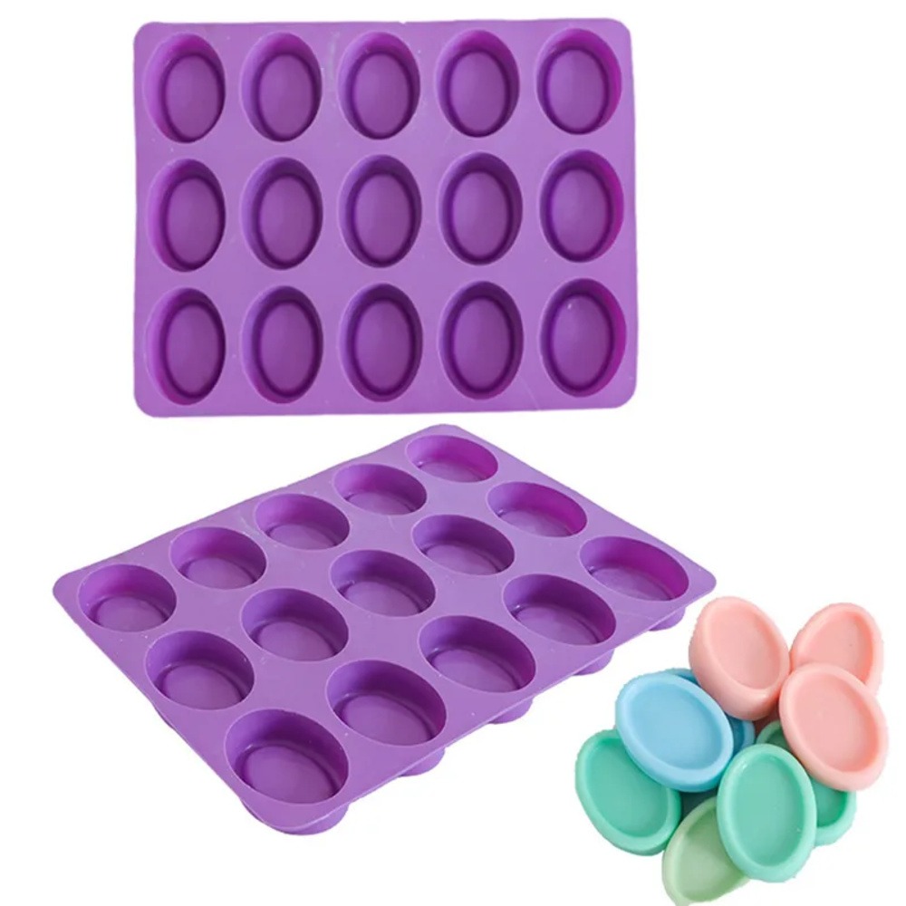 Silikon-Ovale Seifenformen 15  – Soap Making Kit For Beginners Bewertung und Preis
